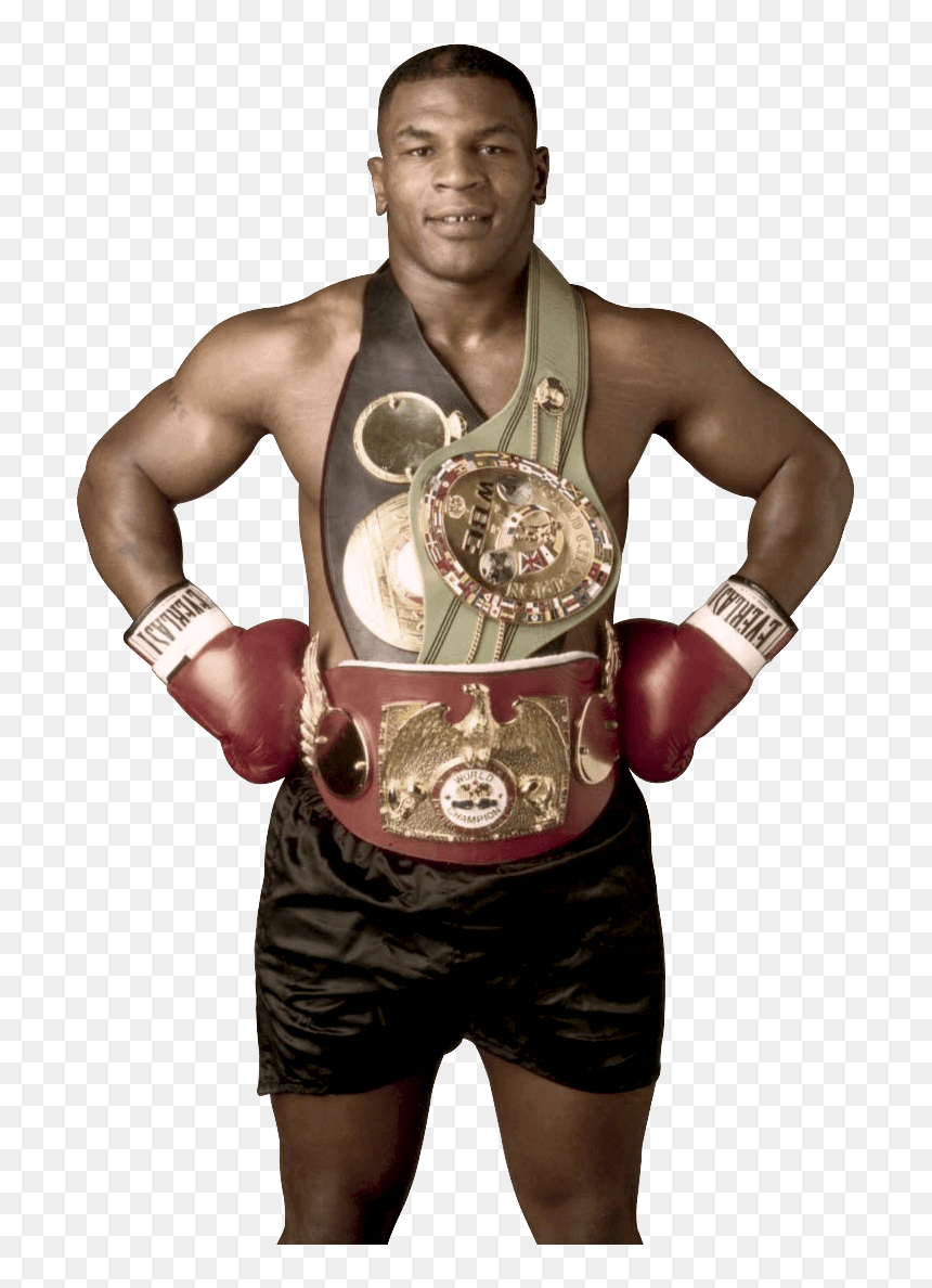 Mike Tyson Winner With Belt - Mike Tyson Png, Transparent Png - mike tyson png