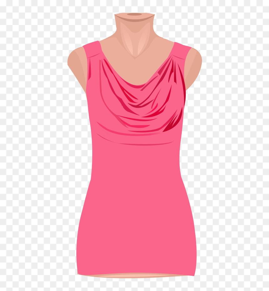Cowl Neck Clothes Design - Cocktail Dress, HD Png Download - neck png