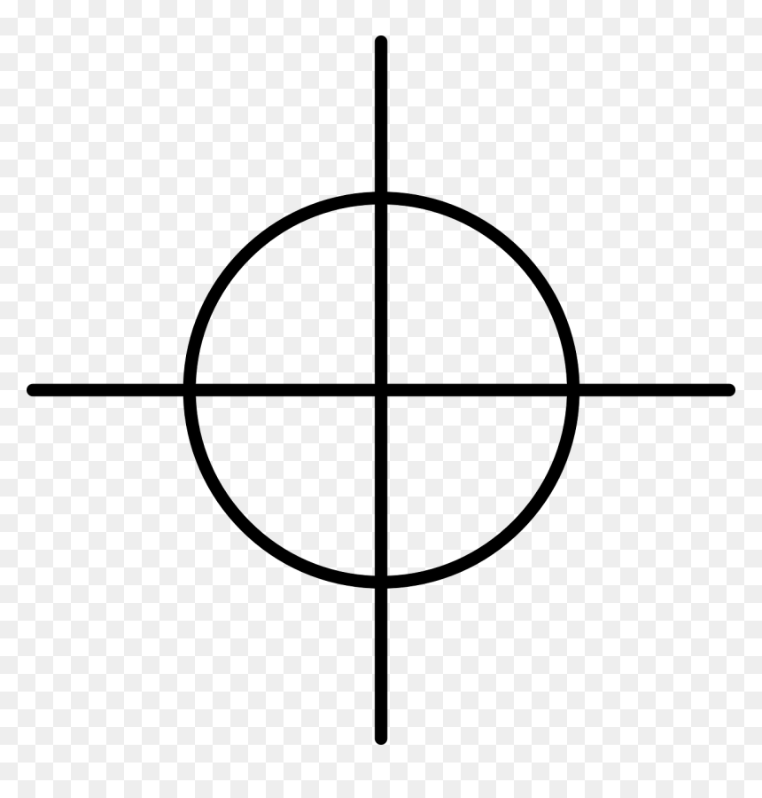 Circles In The Coordinate Plane - Crosshair Png, Transparent Png - green crosshair png