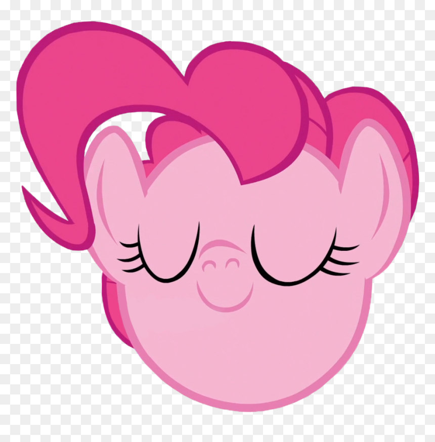 Eyes Closed, Floating Head, Pinkie Pie, Pony, Reaction, - Heart, HD Png Download - reaction png