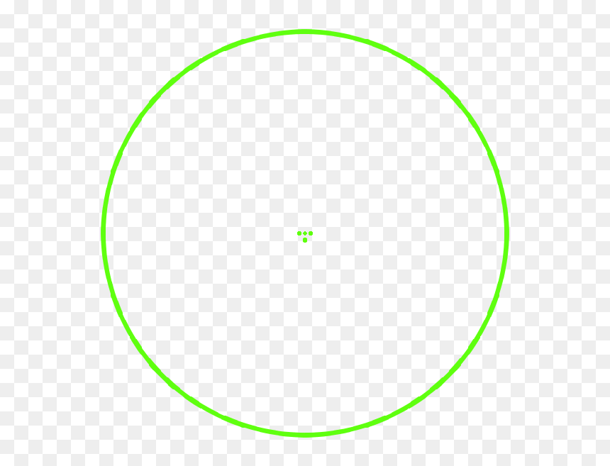 Circle, HD Png Download - green crosshair png