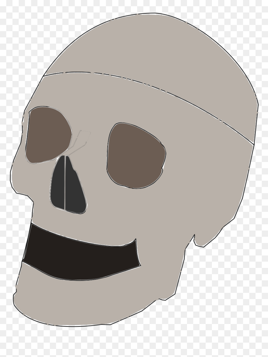 Scary Smiley Skull Svg Clip Arts - Skull, HD Png Download - cartoon skull png
