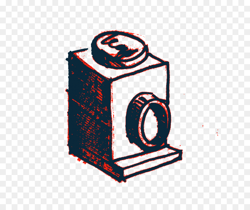 Drawing Of A 1 X 1 Lego Brick With Headlight Stud Clipart, HD Png Download - lego brick png