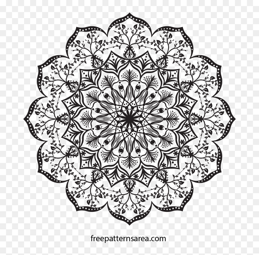Mandalas De Atrapasueños Para Colorear, HD Png Download - mandala vector png