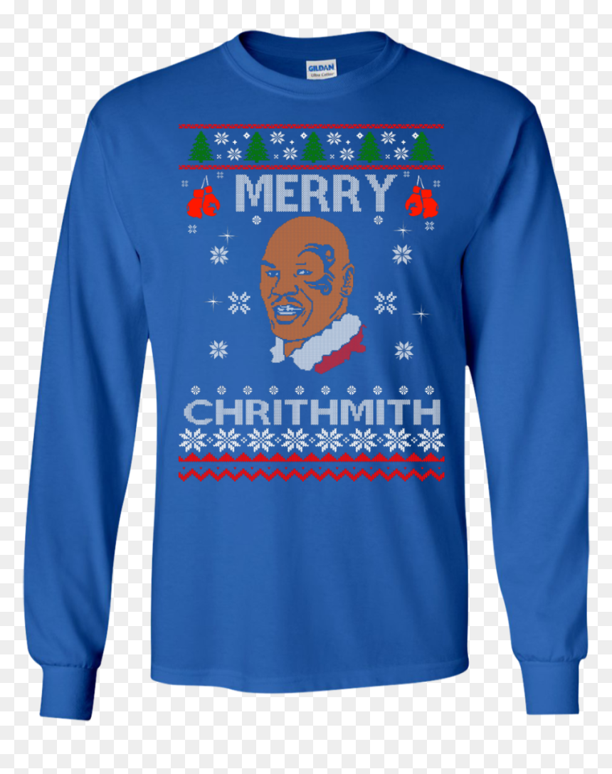 Image 558px Merry Chrithmith Mike Tyson Ugly Christmas - Ugly Christmas Sweater Png, Transparent Png - mike tyson png