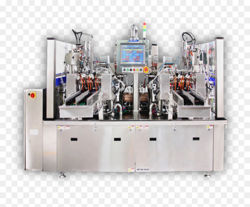 Automatic Pouch Filling And Sealing Machine, HD Png Download - machine png