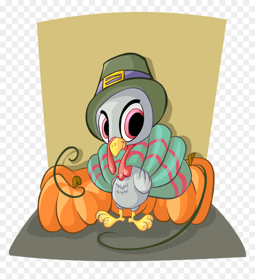 Thanksgiving Blessing Friends, HD Png Download - cute turkey png