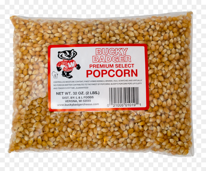 Bucky Badger Gourmet White Popcorn Kernels - Orville Redenbacher's White Kernel Popcorn, HD Png Download - popcorn kernel png