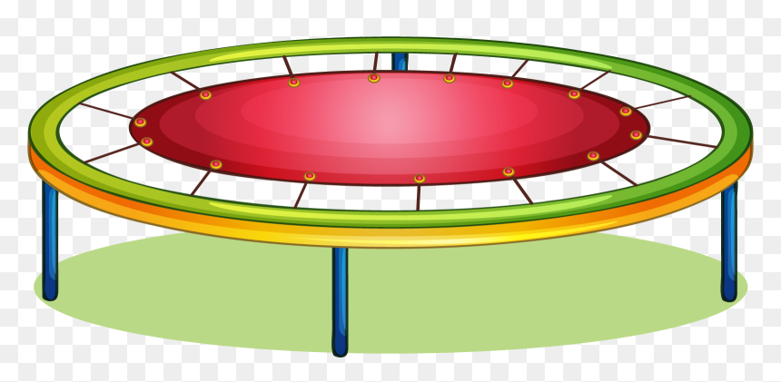 Transparent Clipart Trampoline - Trampoline Clipart, HD Png Download - trampoline png
