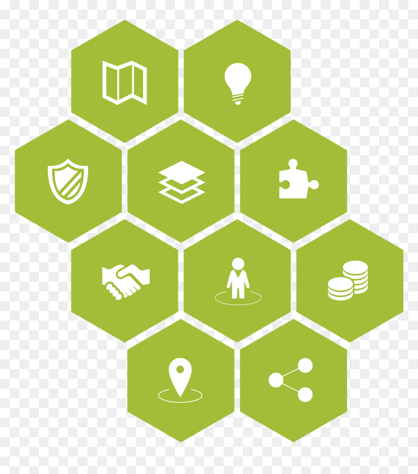 Honeycomb Stencil, HD Png Download - building blocks png