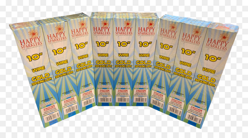 10″ Gold Wedding Sparklers - Label, HD Png Download - sparklers png