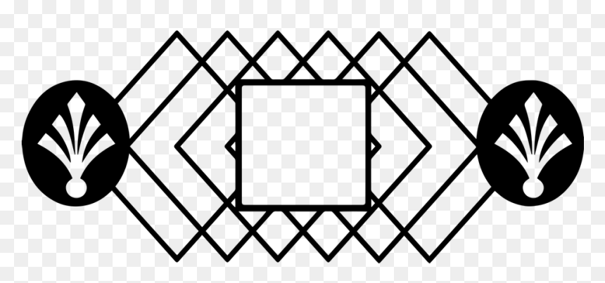 Circle, HD Png Download - art deco border png