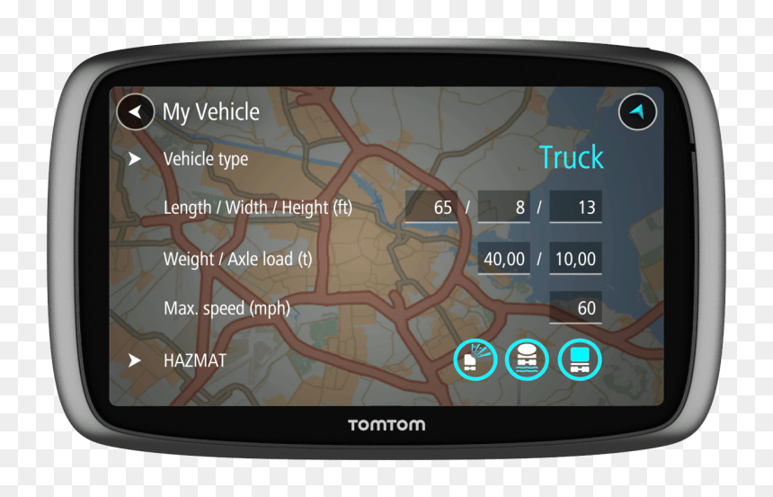 Trucker 600 Tomtom Gps - Tomtom Truck, HD Png Download - gps png