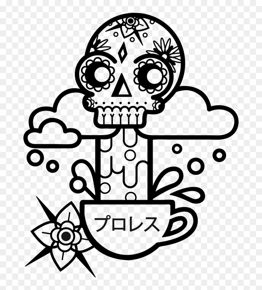Skull - Cartoon, HD Png Download - cartoon skull png