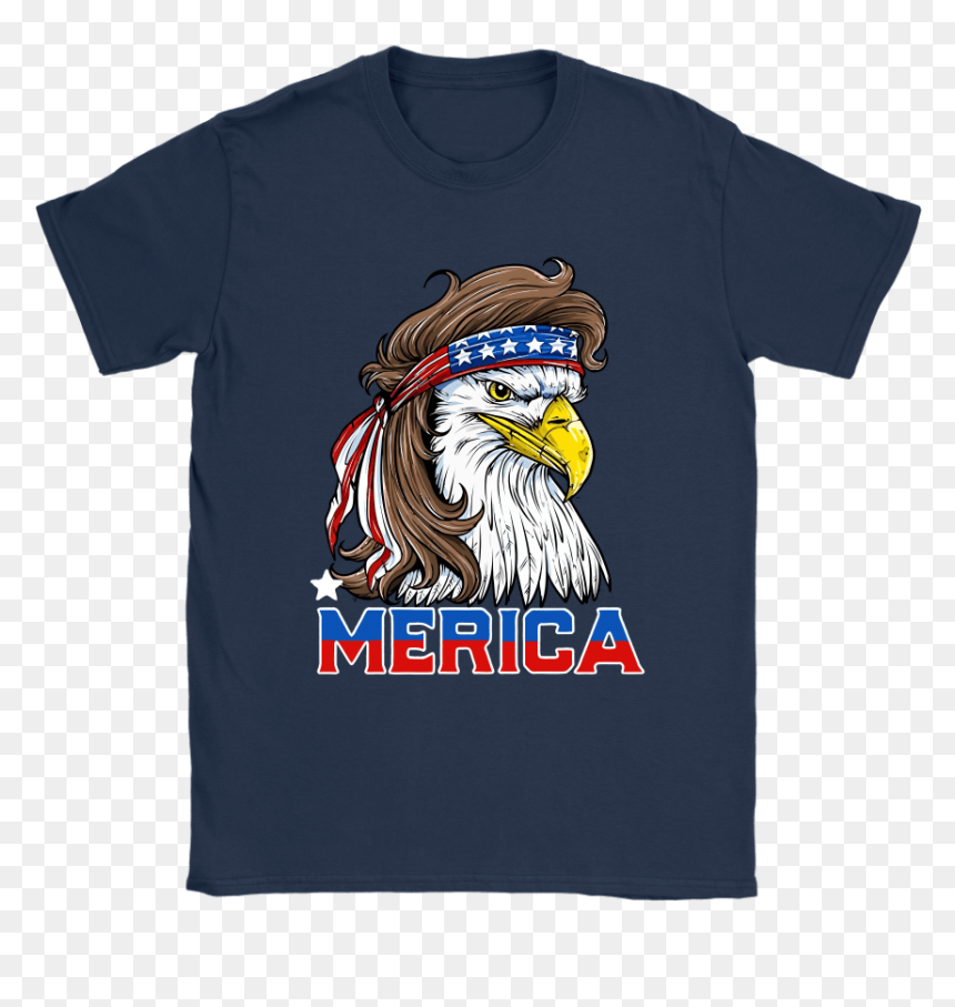 Eagle Mullet 4th Of July American Flag Merica Usa Shirts - Fortnite Is Life Shirt, HD Png Download - american flag eagle png