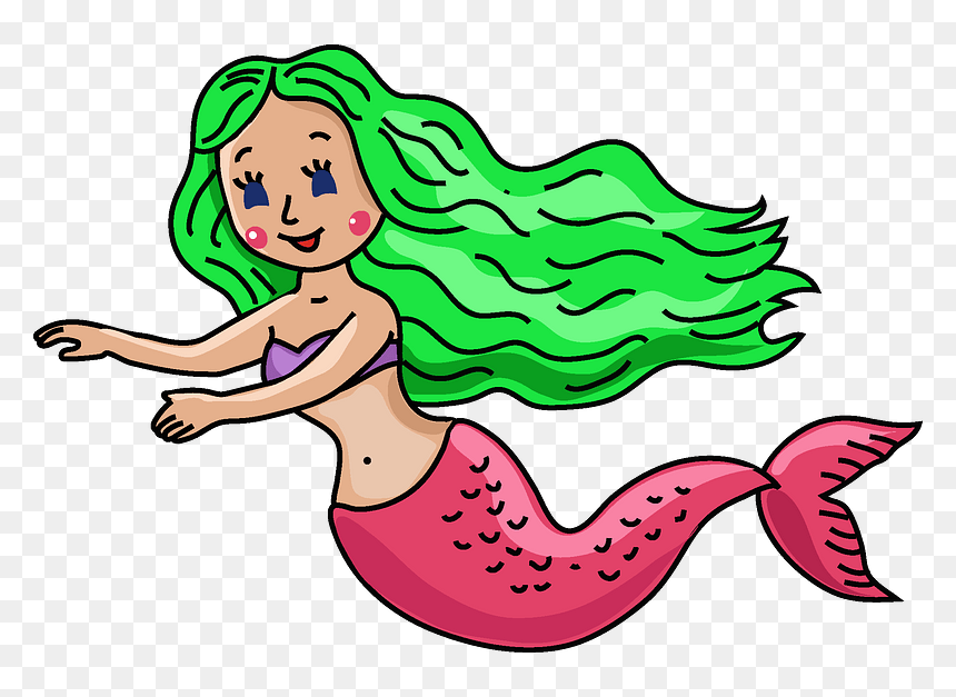 Mermaid Clipart, HD Png Download - mermaid clipart png
