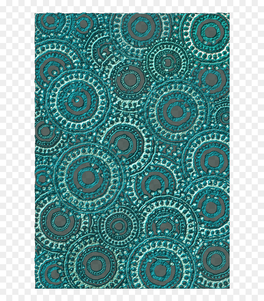 Teal Circle Pattern Scrapbook Paper Svg Clip Arts - Scrapbook Pattern Paper Hd, HD Png Download - circle pattern png