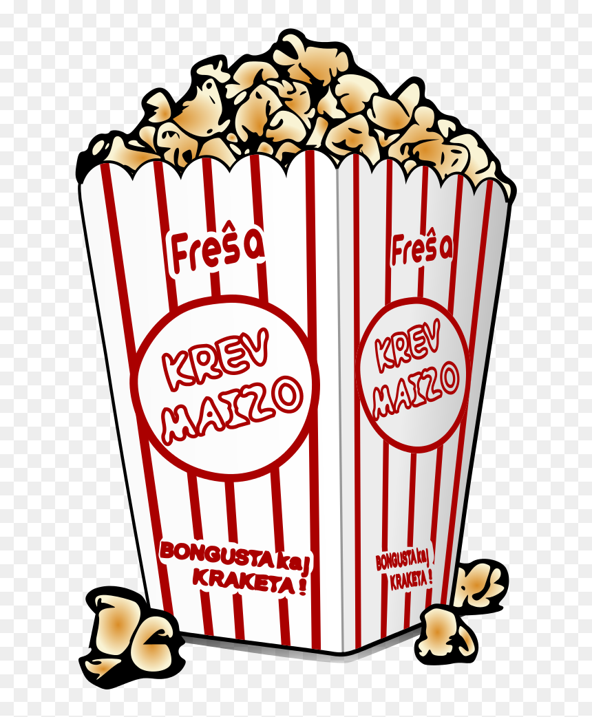 Movie Theater Popcorn Clipart, HD Png Download - popcorn kernel png