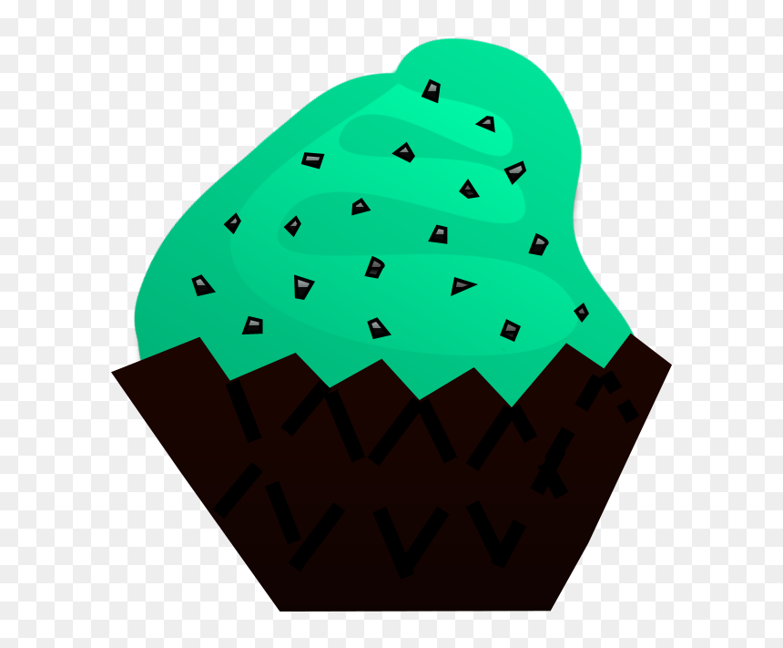 Chocolate Cupcakes Panda Free - Mint Chocolate Ice Cream Clipart, HD Png Download - chip png