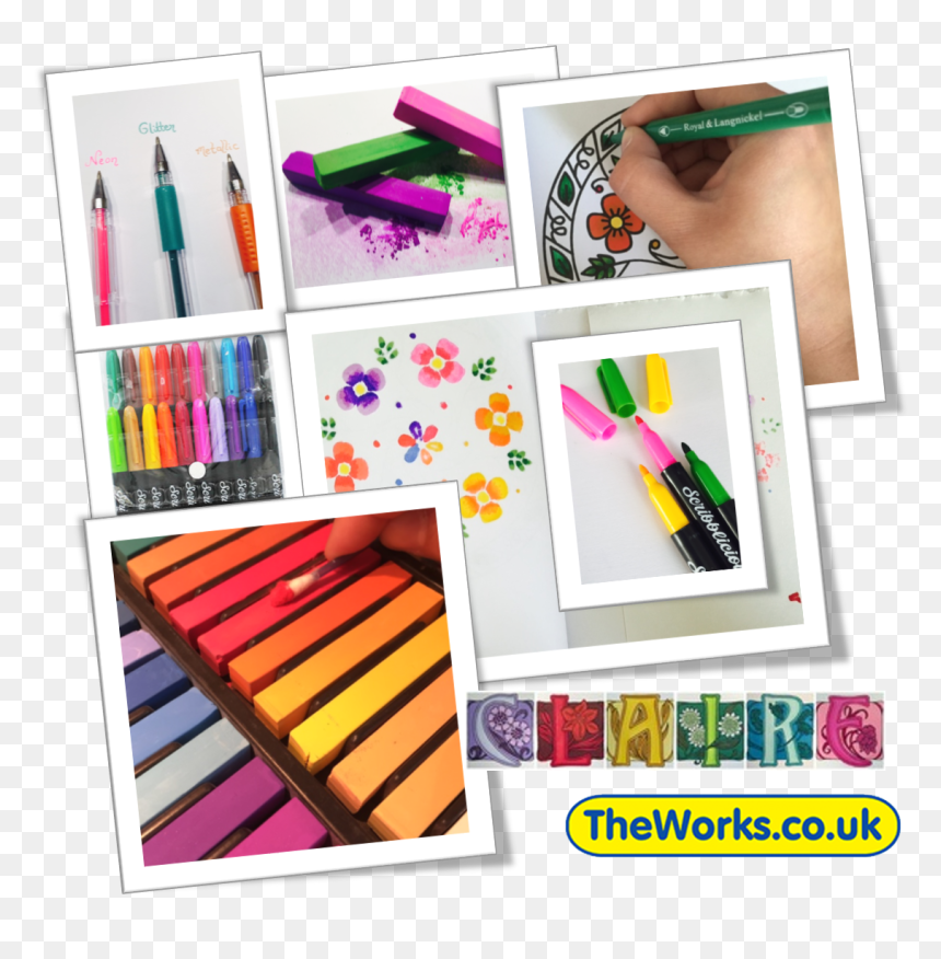 Gel Pens Pastels Markers Tools You Need For Adult , - Works, HD Png Download - pens png