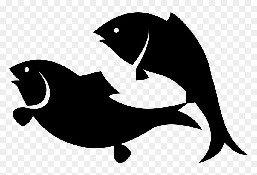 Two Fishes Clip Arts - Fish Black Clip Art, HD Png Download - fish.png