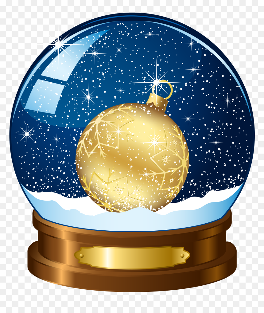 Snowflake Globe Clipart Clipart Library Stock Rudolph, HD Png Download - snowglobe png
