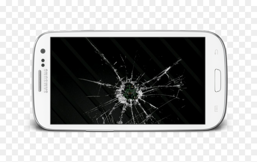 Galaxy S3 Cracked Screen 1024×598 - Broken Screen, HD Png Download - cracked screen png