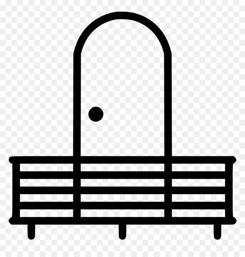 Balcony Terrace Curve - Icon, HD Png Download - balcony png