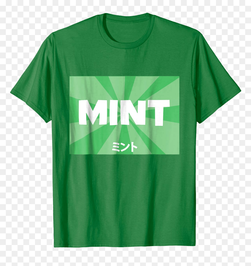 Mint With Japanese Text T-shirt - T-shirt, HD Png Download - japanese text png