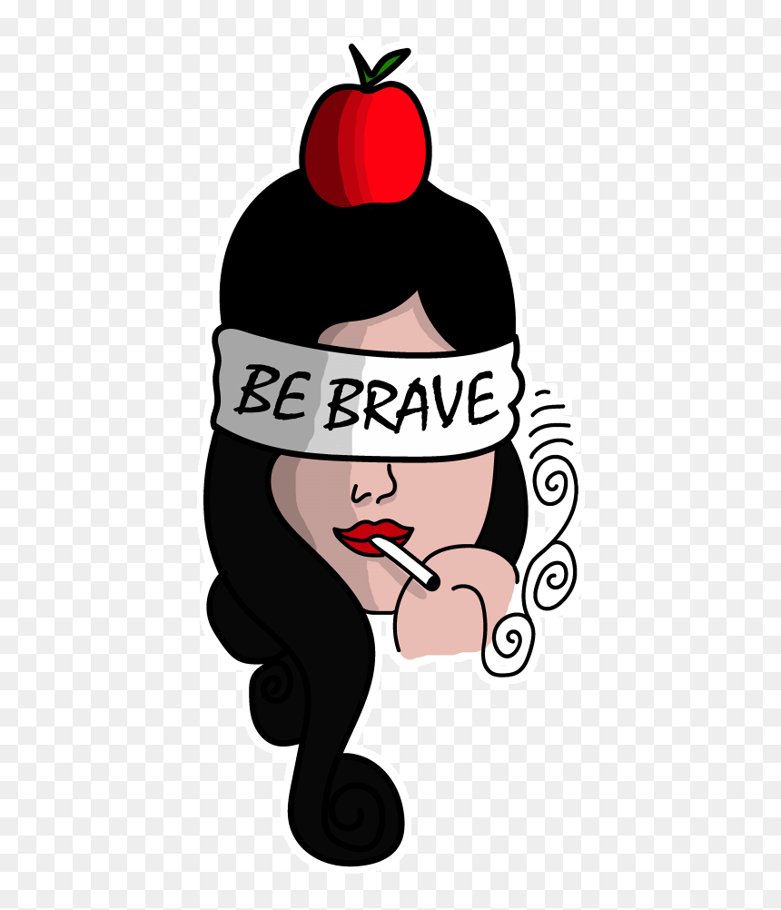 Adesivo Be Brave De Afrodite-se Storena - Cartoon, HD Png Download - zombie hands png