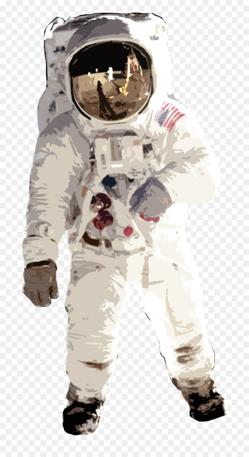 First Men On The Moon By David M - Apollo 11 Astronaut, HD Png Download - the moon png