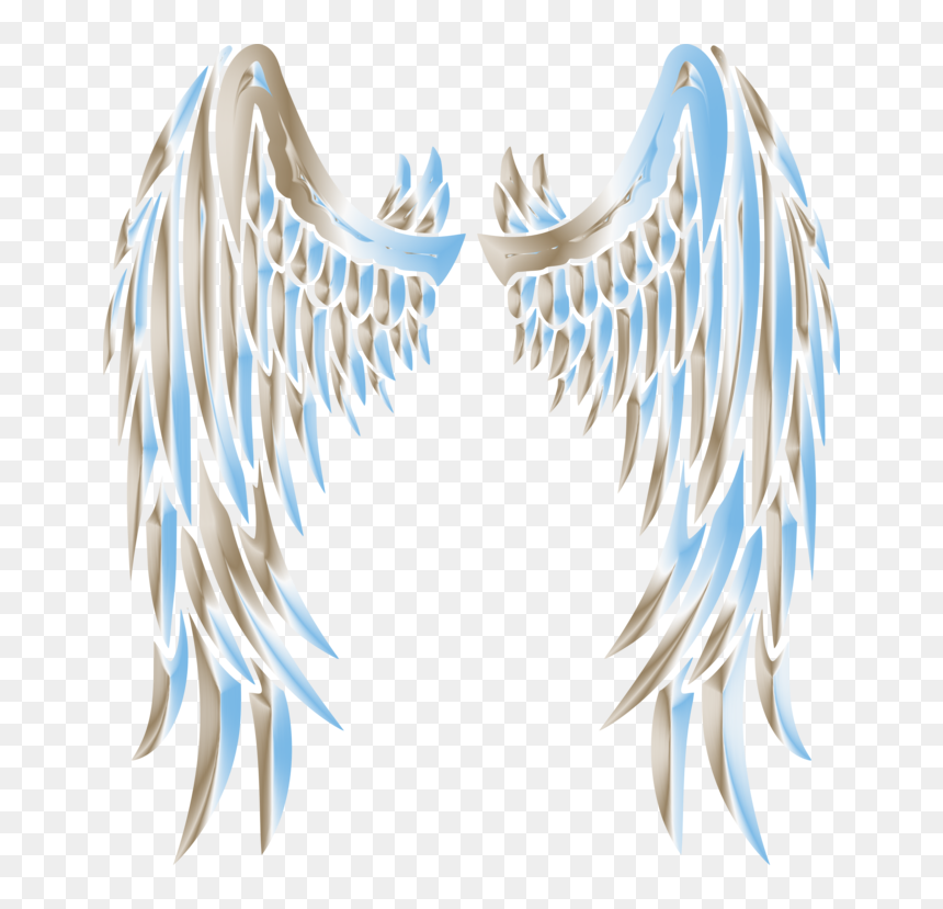 Fictional Accessory - Transparent Background Angel Wings Png, Png Download - feather silhouette png