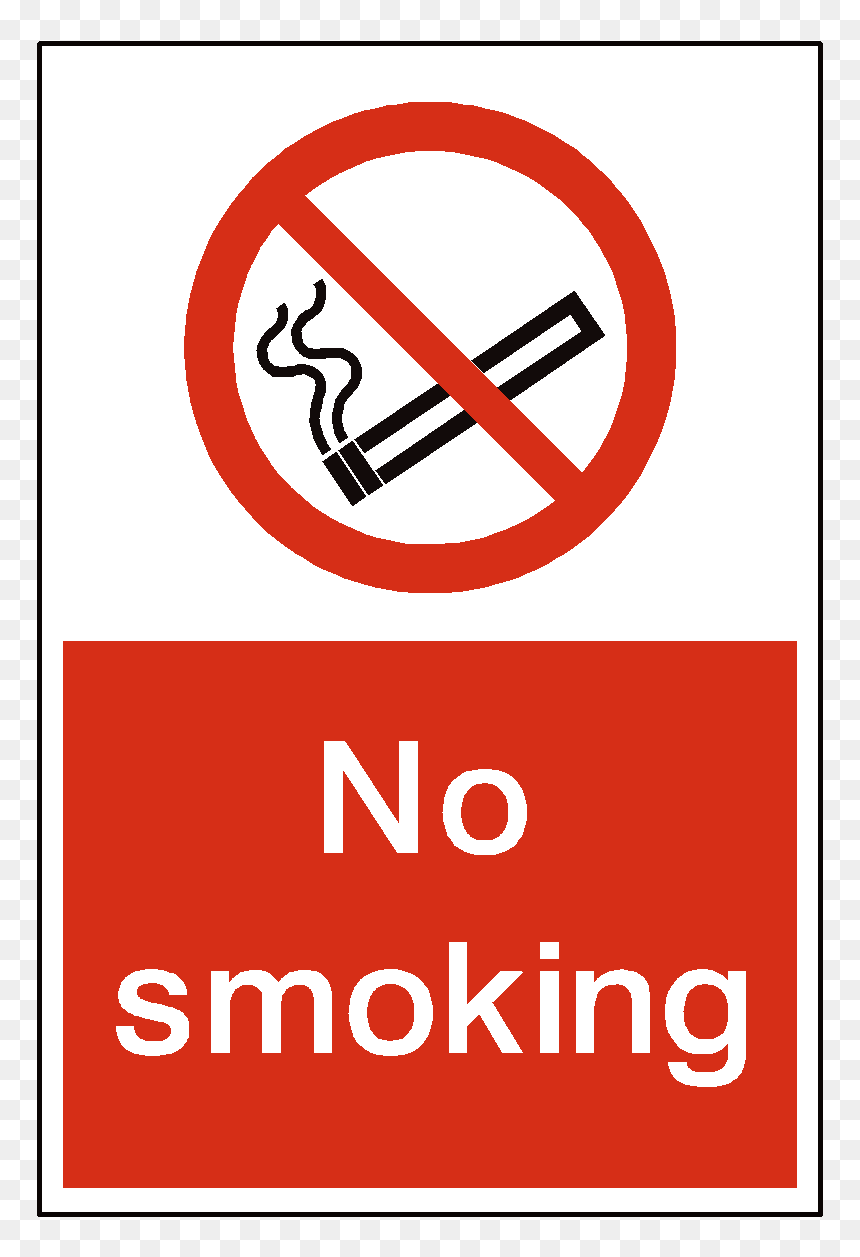 No Smoking Portrait Sticker - No Smoking Site Signs, HD Png Download - no smoking png