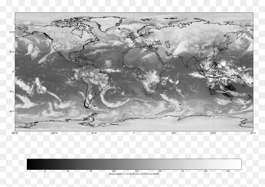 Plot Global Water Vapor Composite - Monochrome, HD Png Download - vapor png