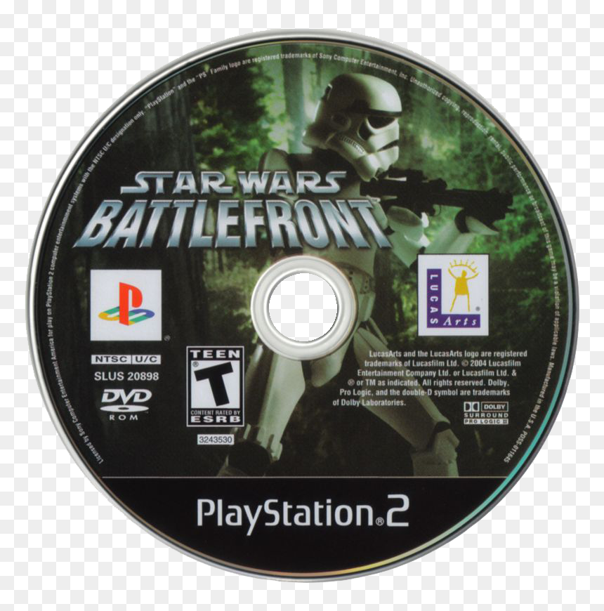 Star Wars Battlefront Ps2 Disc , Png Download - Nobunaga Ambition Rise To Power Ps2, Transparent Png - disc png