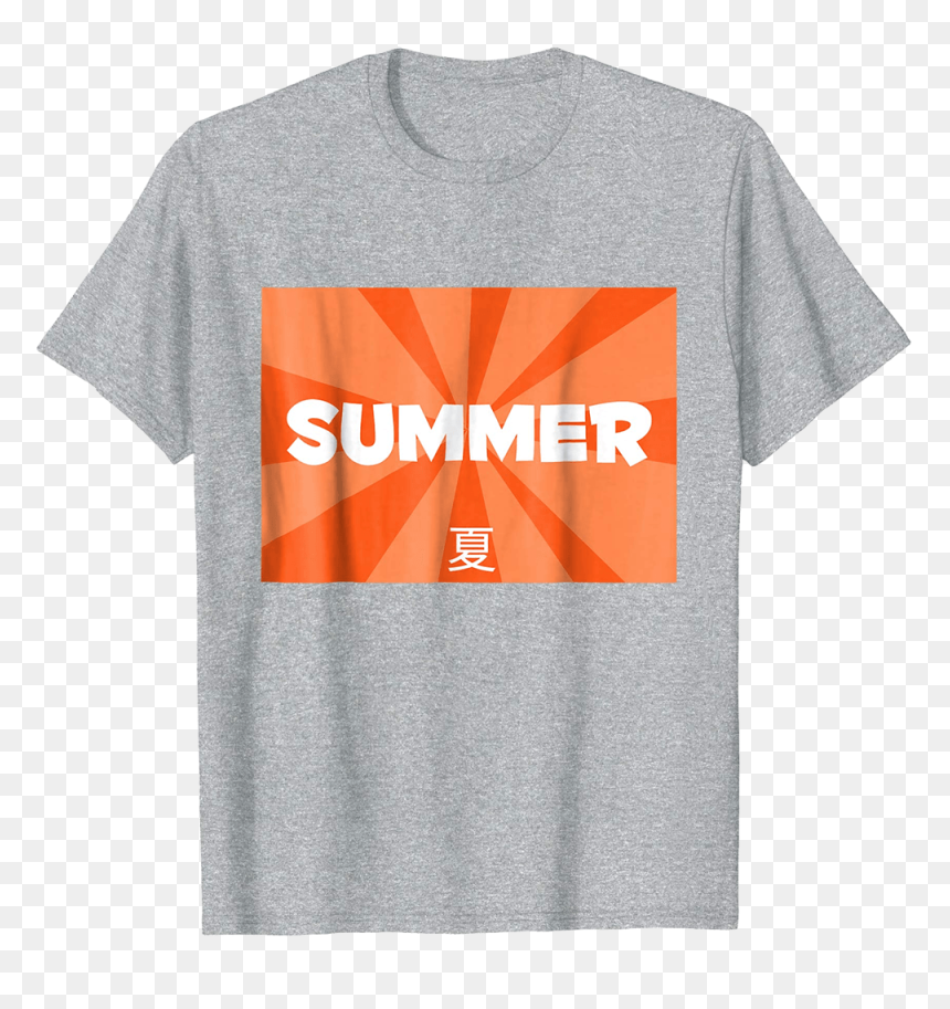 Summer With Japanese Text T Shirt - T-shirt, HD Png Download - japanese text png