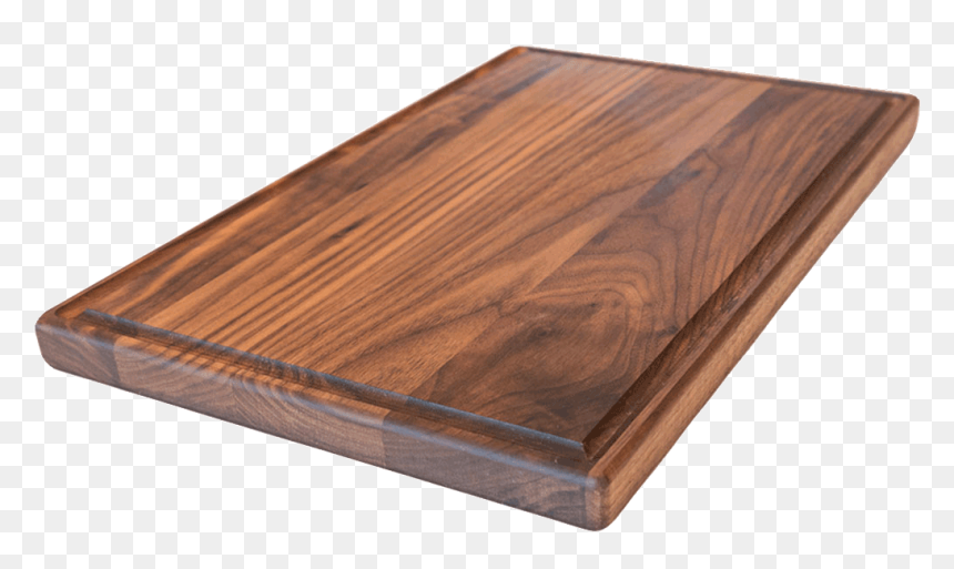 Large Walnut Cutting Board With Juice Drip Groove - Best Wooden Cutting Board 2019, HD Png Download - cutting board png