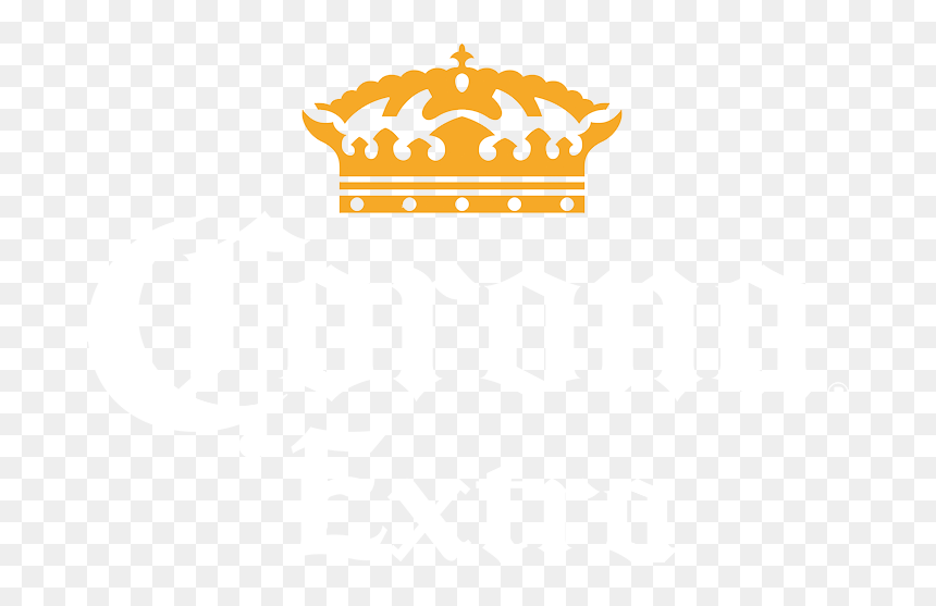 Corona Extra Logo White Png , Png Download - Corona Logo Black Background, Transparent Png - corona de rey png