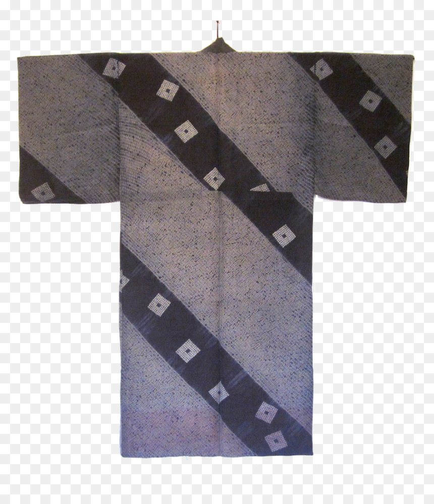 Man"s Shibori Juban With Squares In Diagonal Lines - Pattern, HD Png Download - diagonal lines png