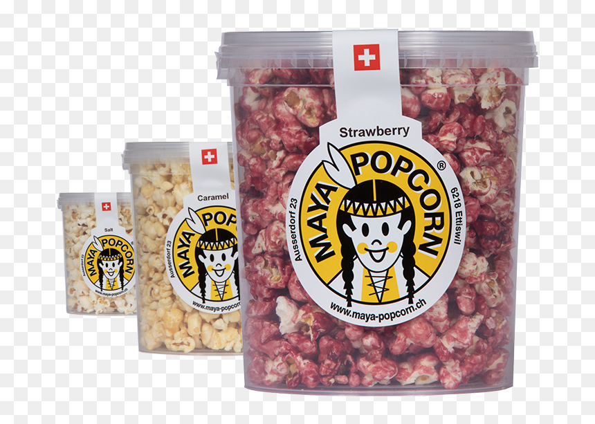 Strawberry Wonderfully Aromatic Strawberry Popcorn - Maya Popcorn, HD Png Download - popcorn kernel png