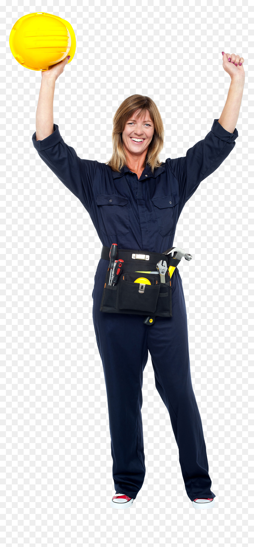 Happy And Equipped Worker - Portable Network Graphics, HD Png Download - worker png