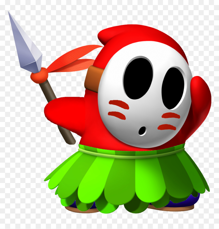 Shy Guy Wikipedia - Super Mario Spear Guy, HD Png Download - shy guy png