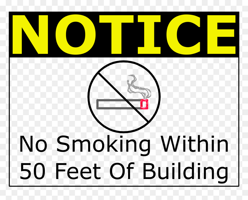 No Smoking Within 50 Feet Clip Arts - Vector Graphics, HD Png Download - no smoking png
