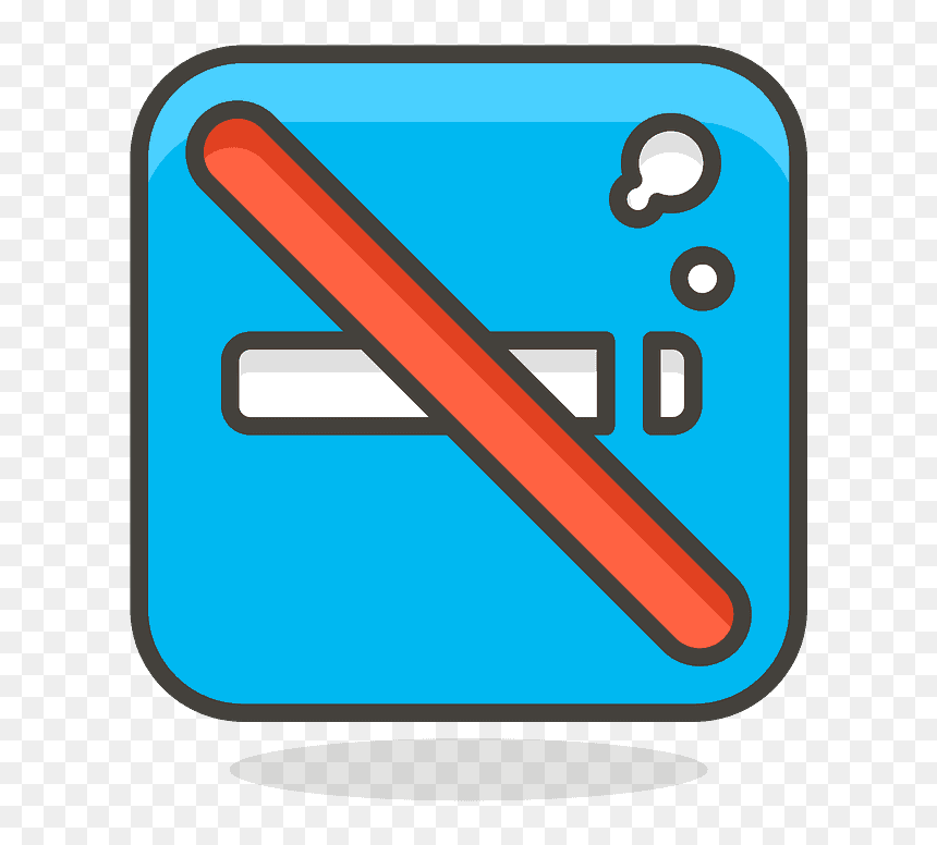 No Smoking Emoji Clipart, HD Png Download - no smoking png