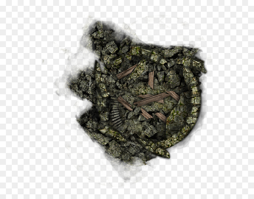 Here Is The Collapsed Castle Tower We Created In My - Coin, HD Png Download - castle tower png
