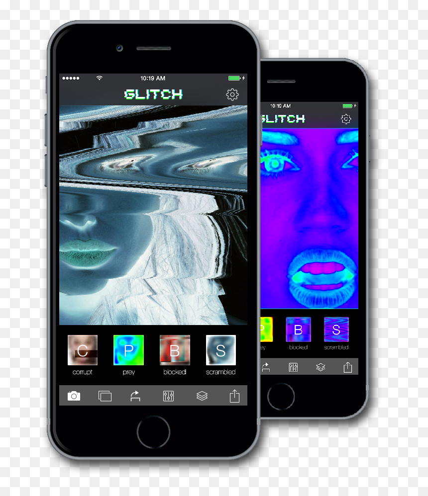 Smartphone, HD Png Download - glitch effect png