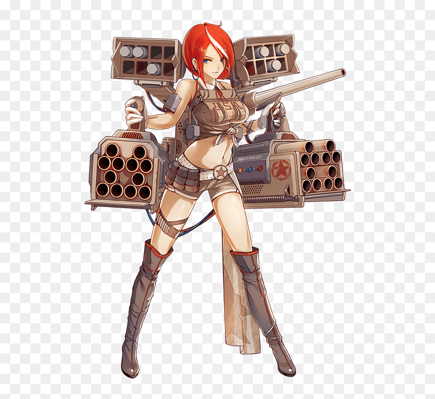 Anime Girl Rocket Launcher, HD Png Download - rocket launcher png