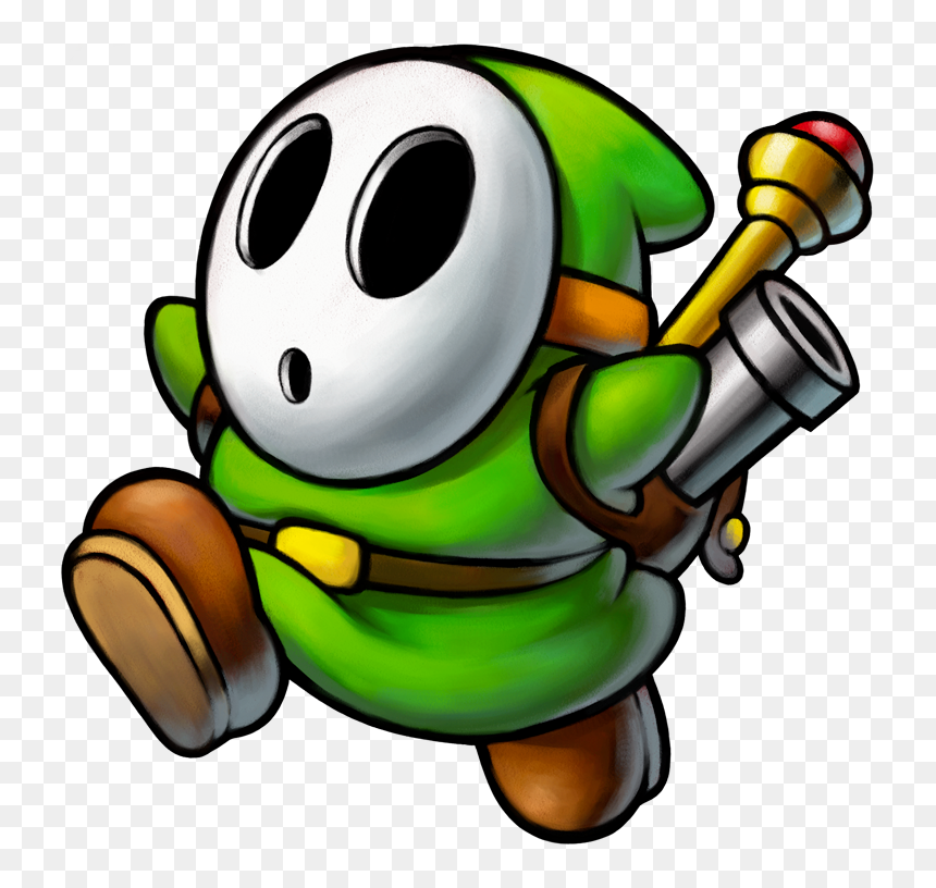 Unknown Shy Guy - Mario And Luigi Bowser's Inside Story Shy Guy, HD Png Download - shy guy png