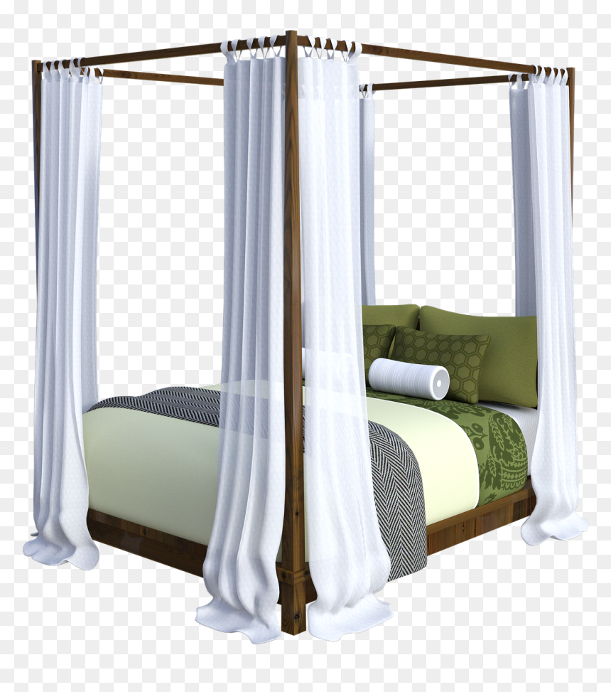 Canopy Bed Png, Transparent Png - stage curtains png