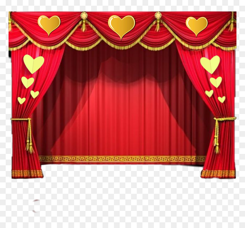 #curtains - मराठी रंगभूमी दिन शुभेच्छा, HD Png Download - stage curtains png